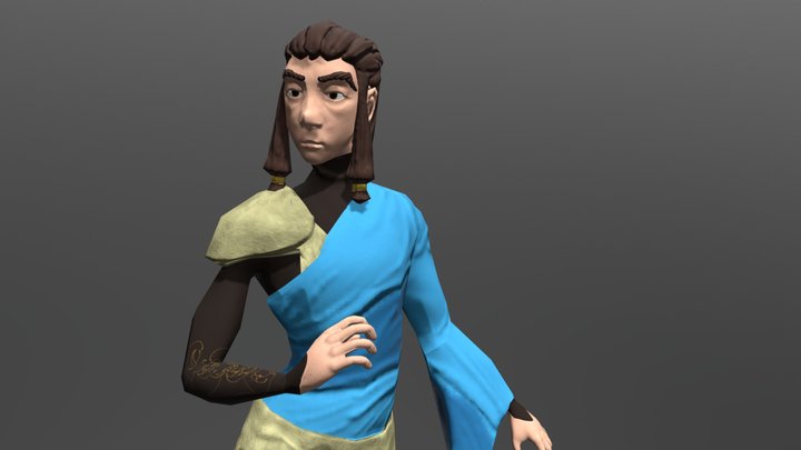 N'aschi Posed 3D Model