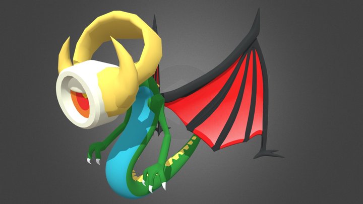 High Production Dragon 3D Model