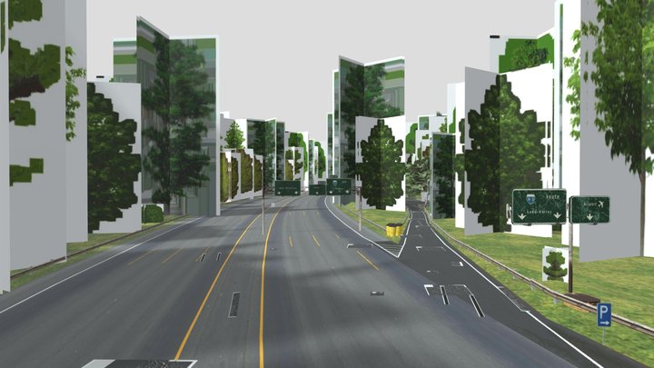 Old Highway - Car Parking Multiplayer – Modello 3D gratuito STL