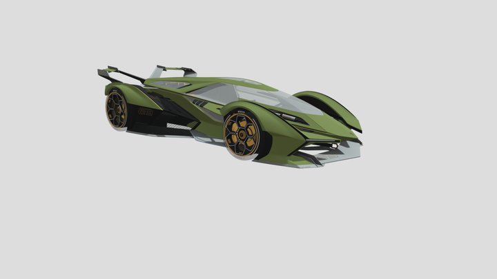2020 Lamborghini V12 Vision Gran Turismo 3D Model