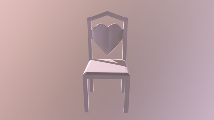 Chair - Heart 3D Model