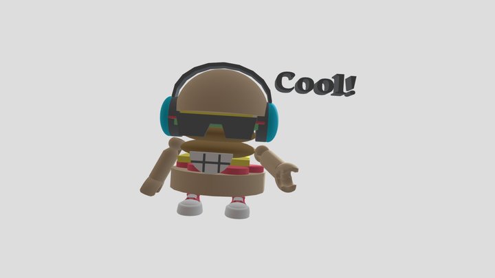 Cool Burger 3D Model