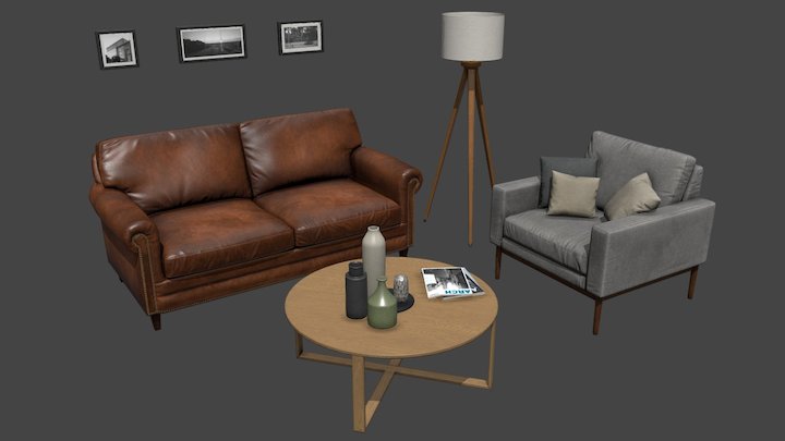 Furniture set 3D Model