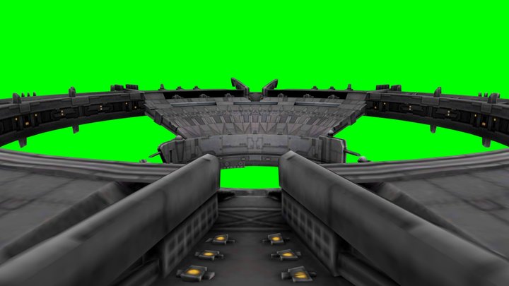 Golan M3185 space station Shield Gate SWGoH Mode 3D Model