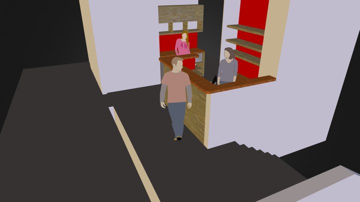 Reception Area 3D Model