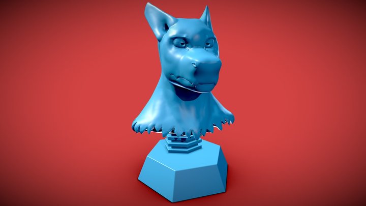 Dragon Shark bust 3D Model