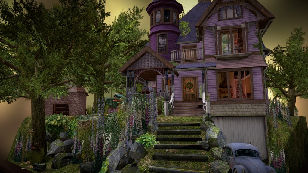 Grandma's garden diorama - DAE final