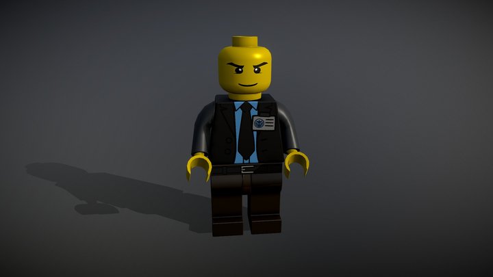 Lego_low Man 3D Model