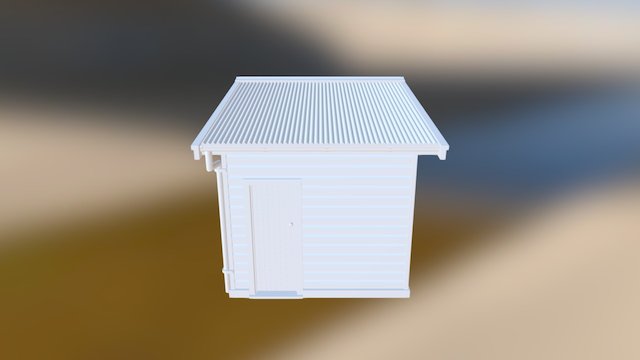 NSWGR 'Cheap' Platform Level Signal Box 3D Model