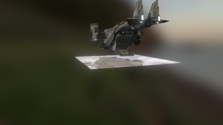XCOM 2 Skyranger Animation 3D Model