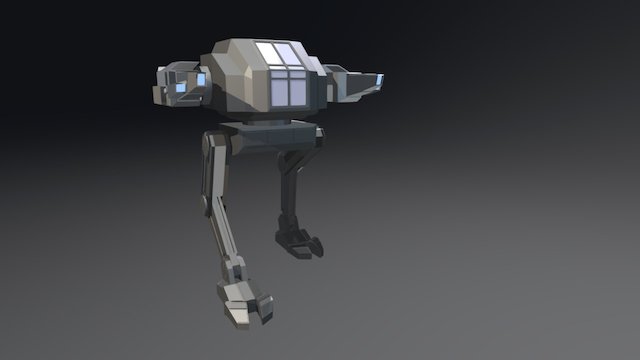 Mech Robot Animation Walk 3D Model