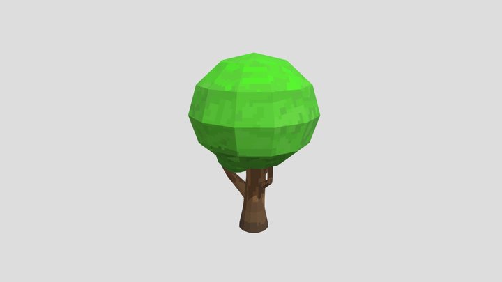 Low Poly Tree – Modelo 3D gratuito STL
