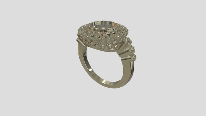 AHR002 goldring wedding engagement luxury – Modèle 3D gratuit STL