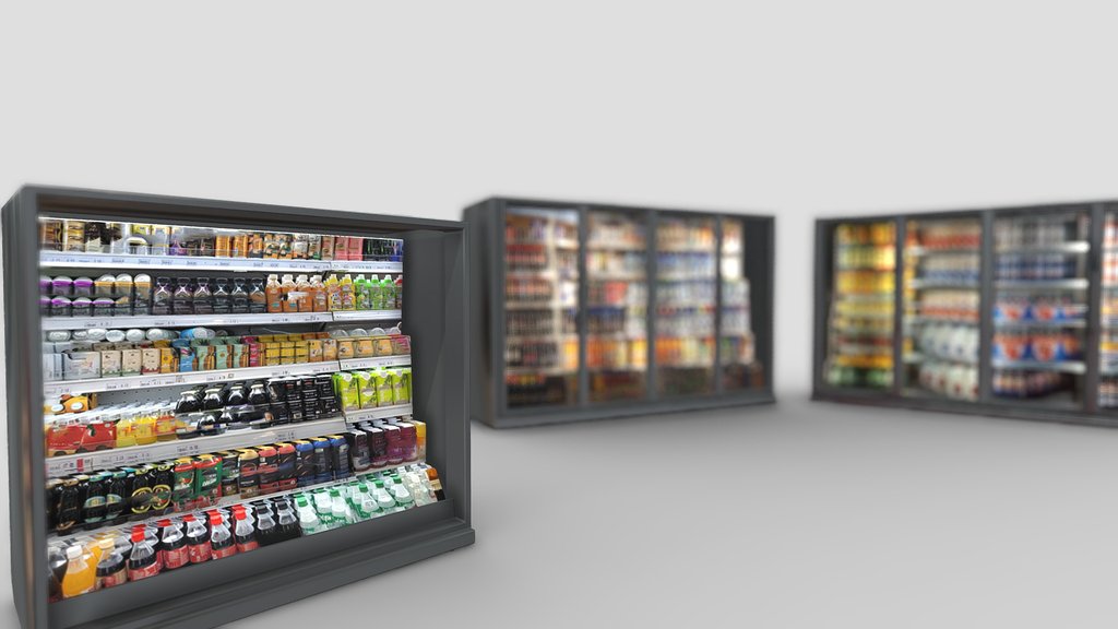 Vending Fridge Pack  LOWPOLY