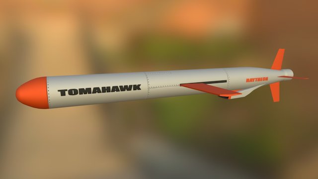 BGM-109 Tomahawk missile 3D Model