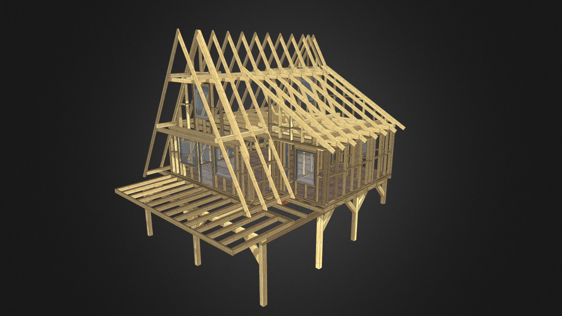 Domek — Sketchfab embed 3D viewer