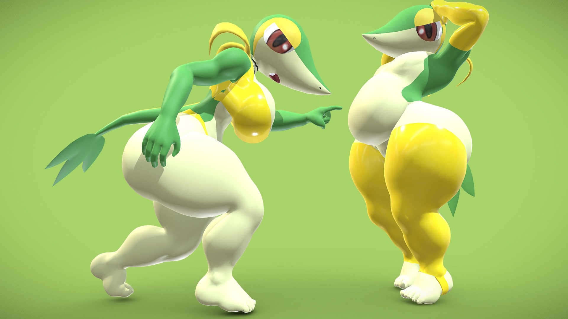 Km Snivy Download Free 3d Model By Irongut1 Da74072 Sketchfab 7175