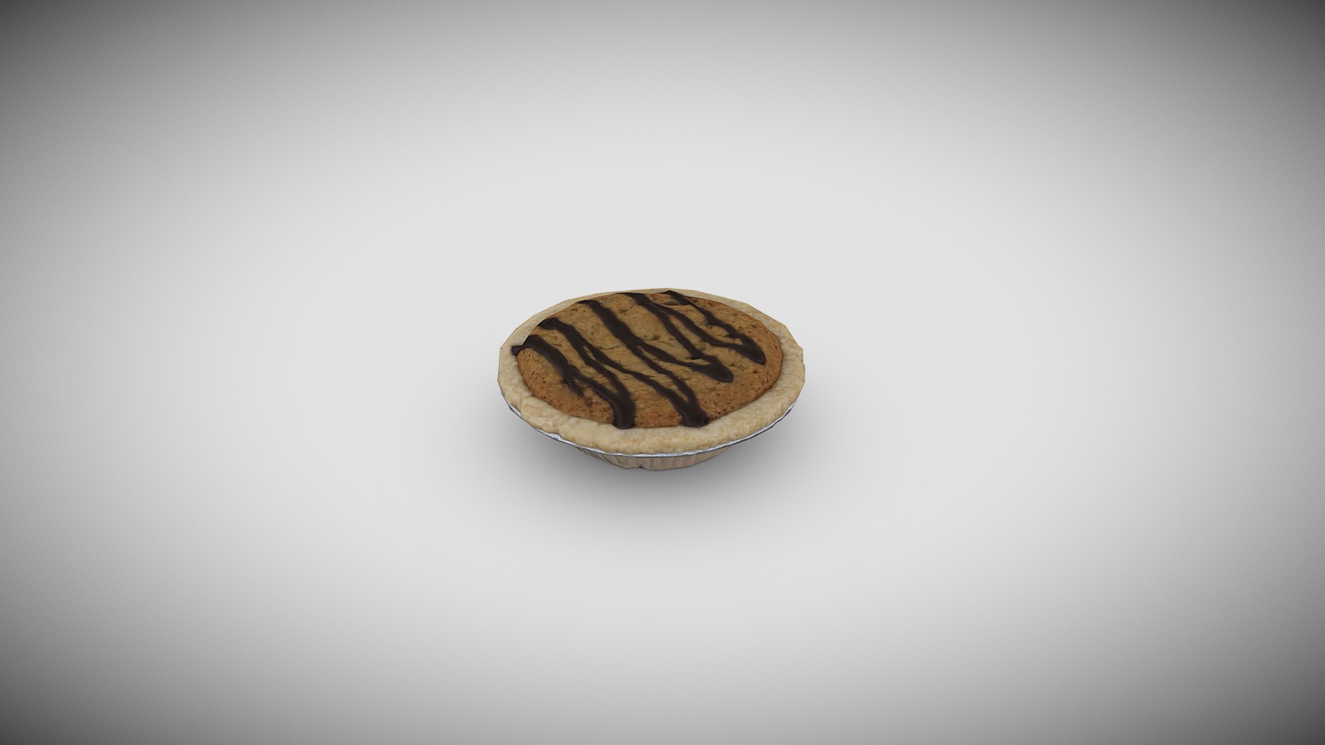 3D model Cookie Dough Pie - This is a 3D model of the Cookie Dough Pie. The 3D model is about a close up of a logo.