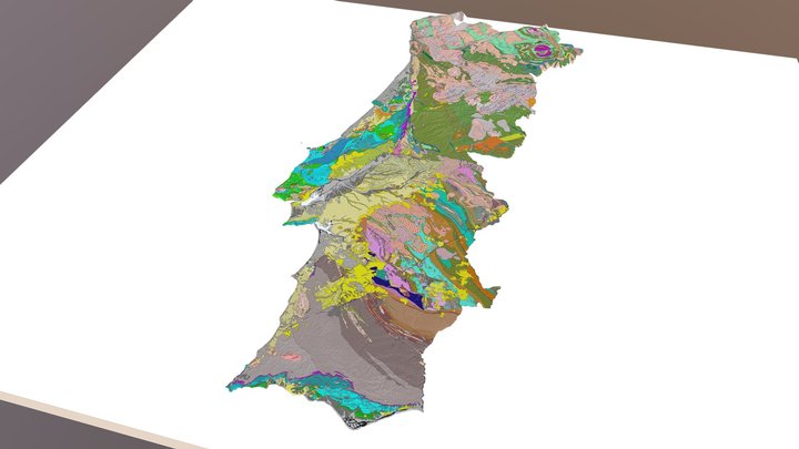 Geologia Portugal 3D Model