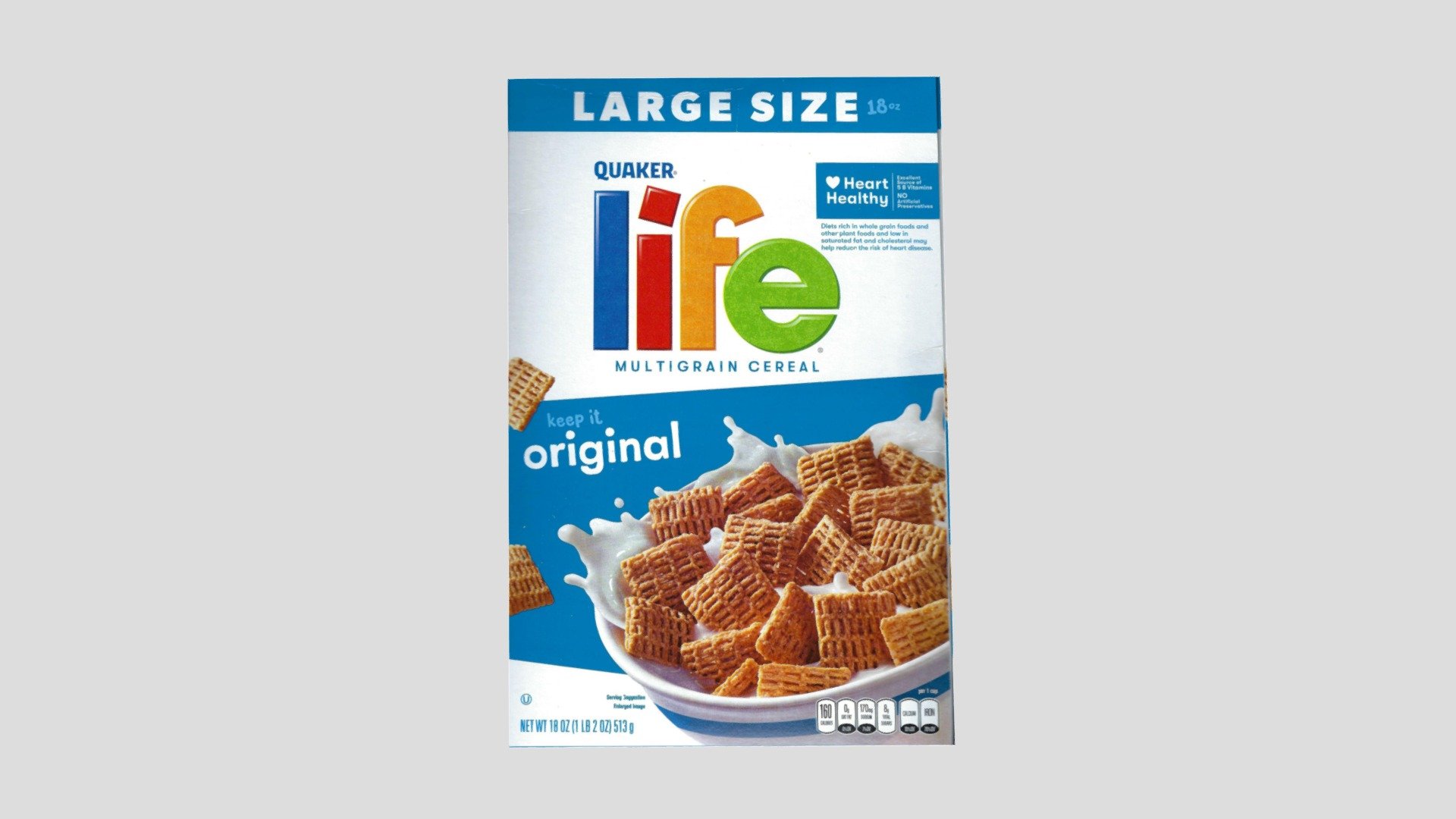 Quaker's Life Cereal 3D model by laticialong [da74ade] Sketchfab