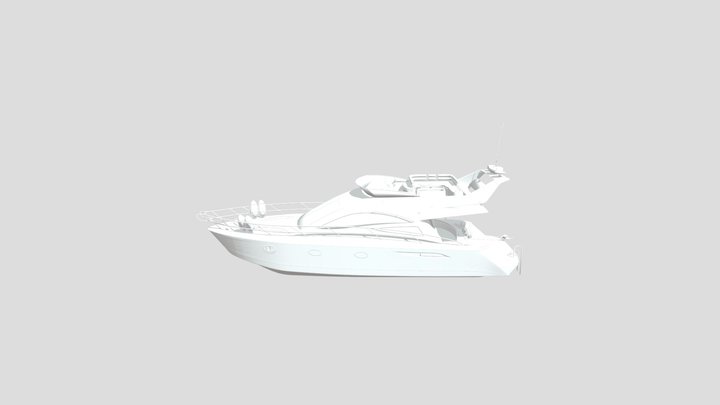 Luxury Yacht 3D Model 3D Model