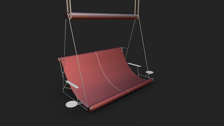 Deck Chair Hanged Bbdw 3D Model