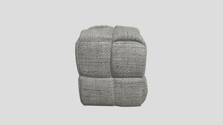 Square Weaved Pouf – Free 3D Model STL