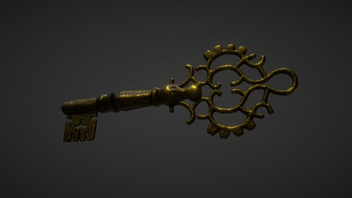 Old Key 3D Model