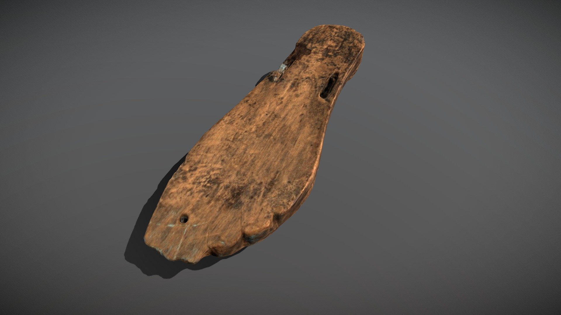 Roman Wooden Shoe with Toe Engravings — Sketchfab embed 3D viewer