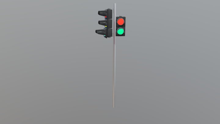 hongkong Trafficlight 3D Model