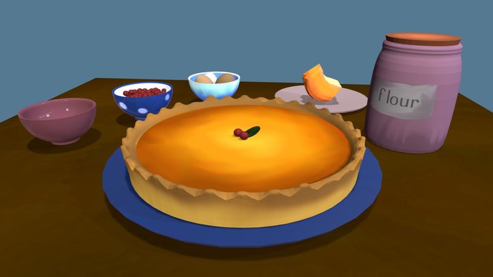 Pumpkin Pie #FoodChallenge 3D Model