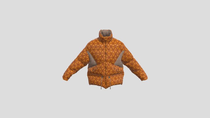 Puffer Jacket OBJ Low Poly 3D Model