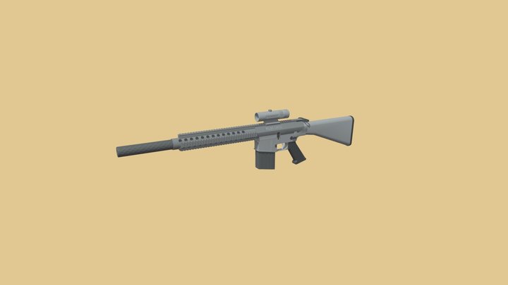 M110 SASS 3D Model