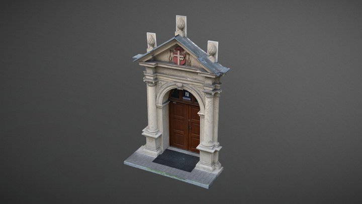 Portal wejściowy do dawnego klasztoru paulinów 3D Model