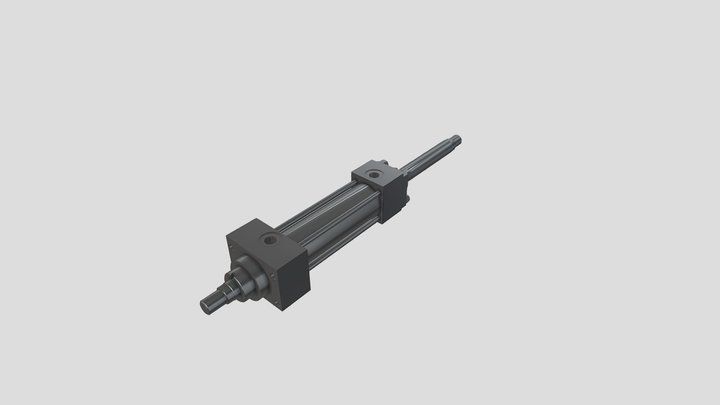 Hydraulic cylinder - mounting type A 3D Model