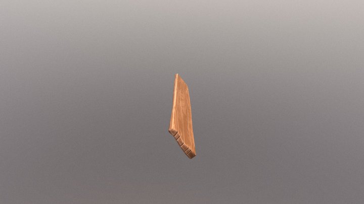 Stylized Plank 3D Model