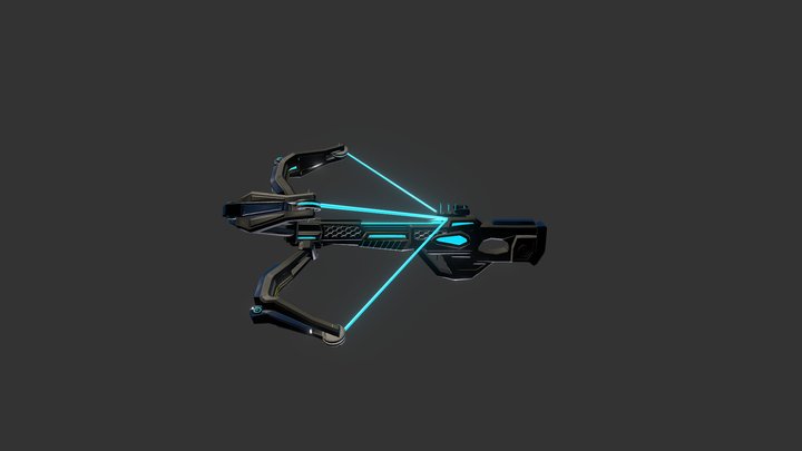 Sci fi Crossbow 3D Model