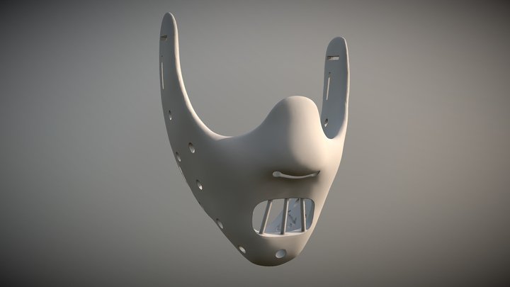 Hannibal Lecter Mask 3D Model