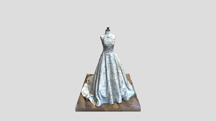 A Leblanc Blush Bridal Heritage Gown 3D Model