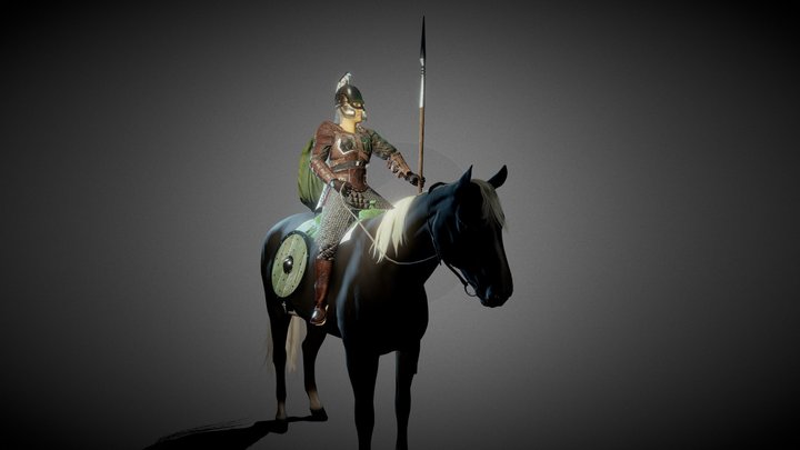 Rohan Rider "Rohirrim" - Lord Of The Rings 3D Model
