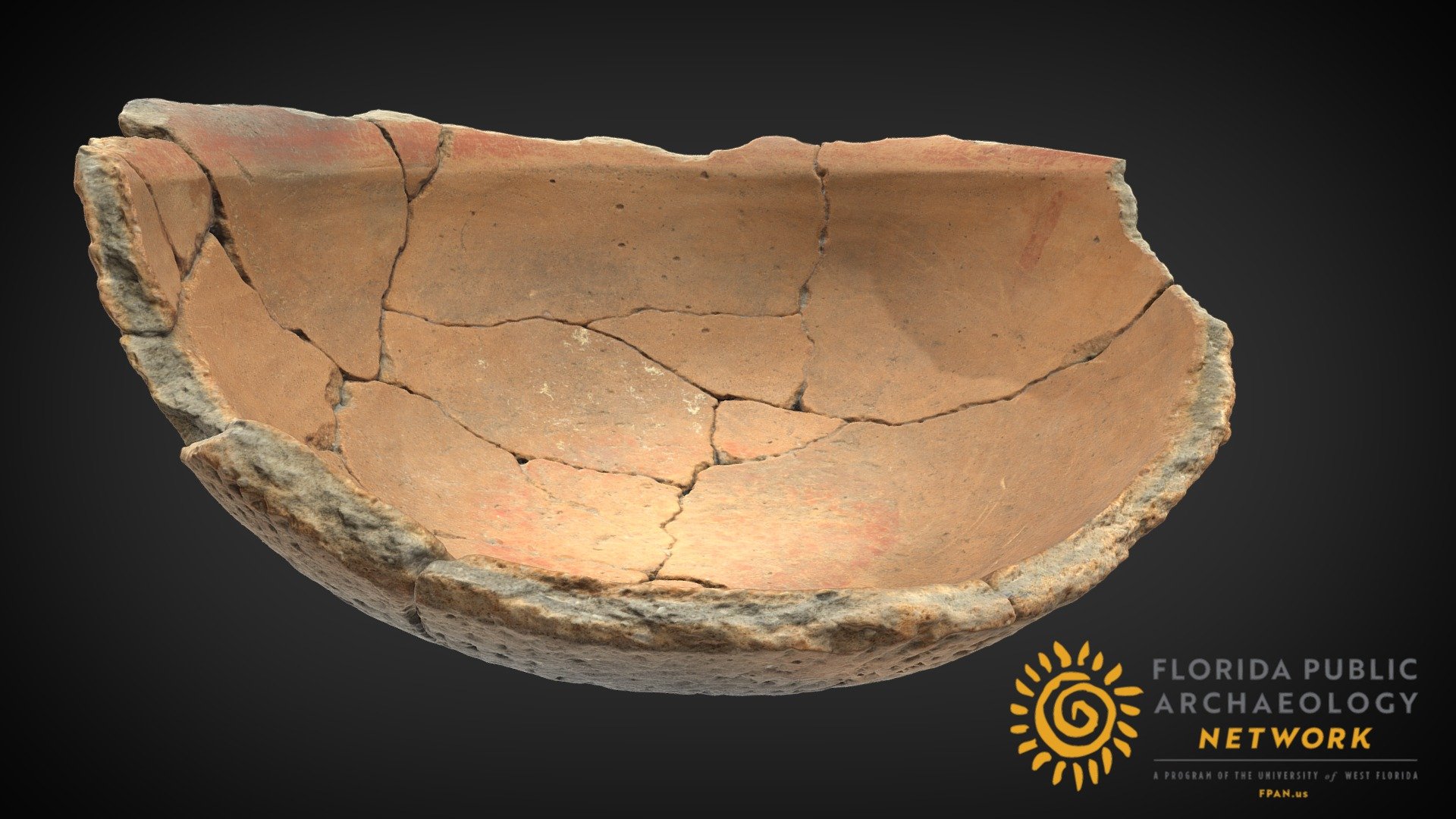 Mission Red Filmed Reconstructed Pot