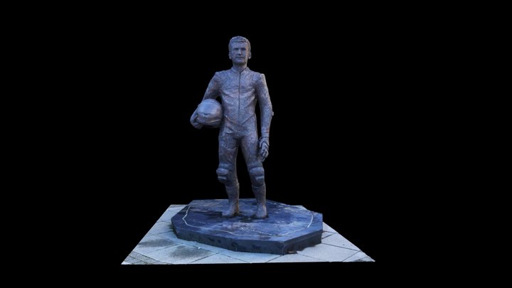 William Dunlop statue 3D Model