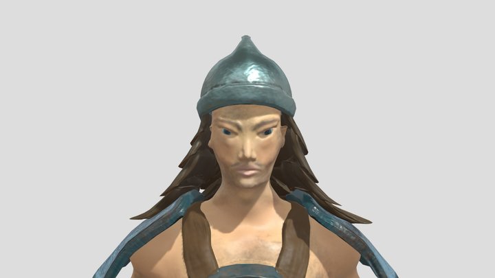 100475193 Chinese Warrior. 3D Model