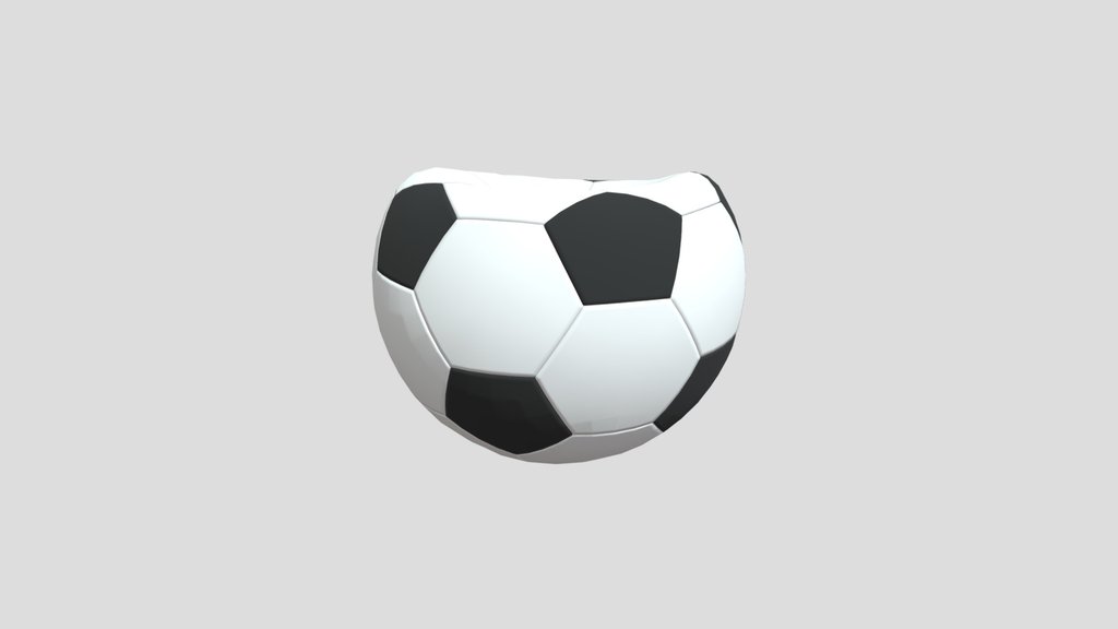 Damaged Dirty Football Ball