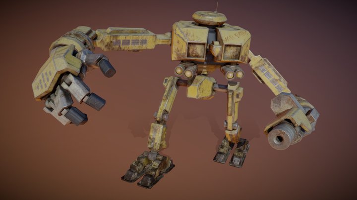 Mad Max - Old Bus Robot 3D Model