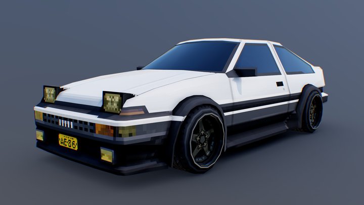 Toyota AE86 3D Model