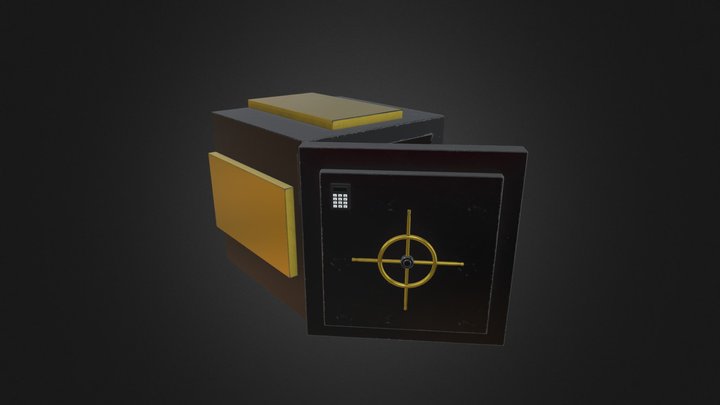 Low Poly Safe 3D Model