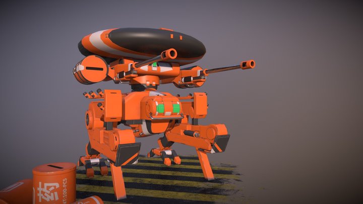 Robot Radar (Turel mode) 3D Model