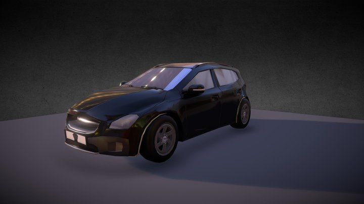Volvo V40 2014 Cross Country 3D Model
