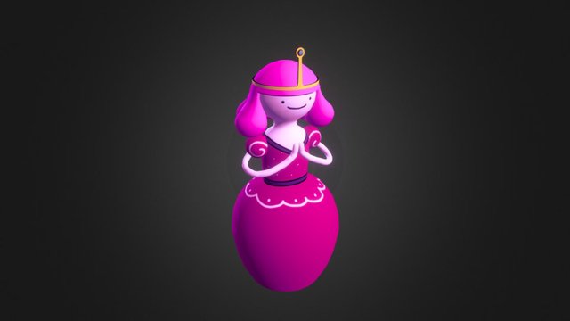 Young princess bubblegum 3D Model
